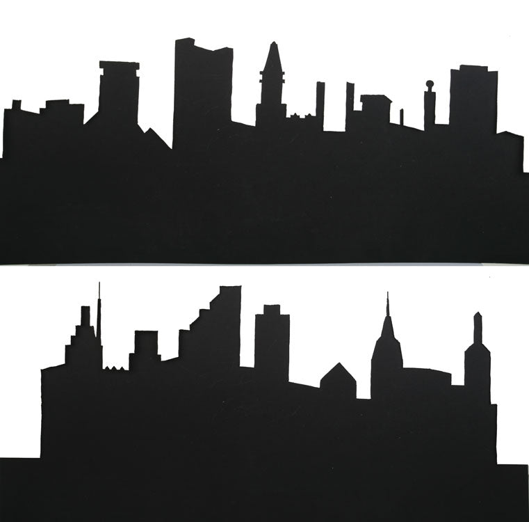 Background Scene Stencil Set -- The City pkg(4)