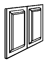 Door panel 2-high