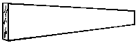 Stair riser 37/64x1/16