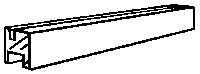 Window Sash Recess -- 5/32 x 22"