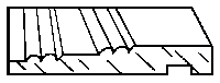 Base board 1/2x22"l