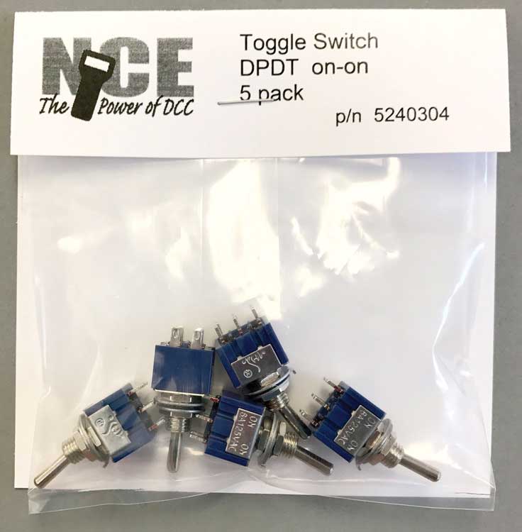 TS5D On/On DPDT Toggle Switch 6-Pack -- 125V - 5A
