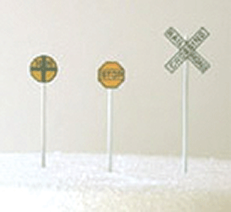 Railroad Warning Sign -- Round, All Brass Construction-1