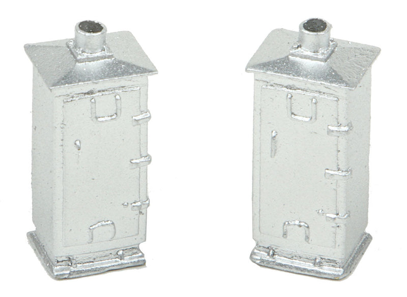 Relay Cabinet pkg(2) -- Tall (silver)