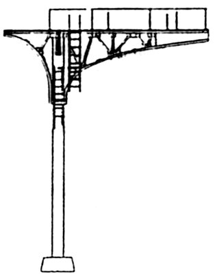 Signal Bridge Cantilever -- Double Track (black)