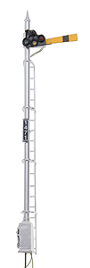 Upper Quadrant 3-Position Semaphore w/Opening Relay Base Door (Brass)