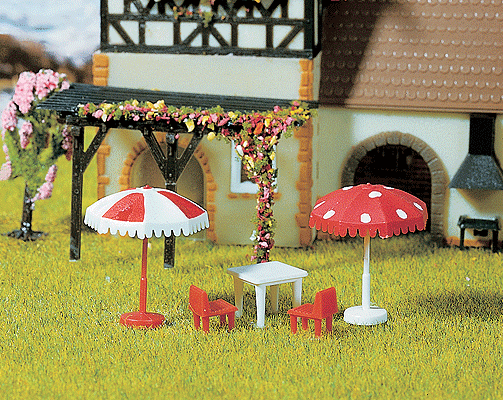 Miniature Scenes -- Patio Umbrella Set