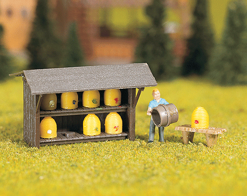 Miniature Scenes -- Bee Keeper's Shed - Includes 1 Figure & Accessories
