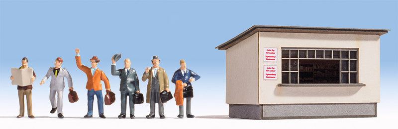 On the Platform -- 6 Figures & Ticket Window-1