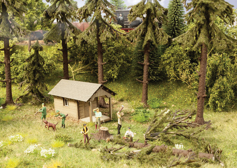 Forest Work -- 6 Lumberacks & Cabin