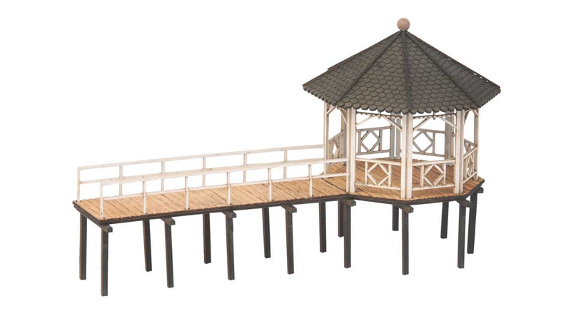 Fischersteg Event Pavilion -- Laser-Cut Kit - 2-11/16 x 1-1/8 x 1-1/2" 6.8 x 2.8 x 3.9cm