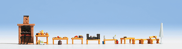 Barbeque Party -- Includes: Grill, Benches & Accessories