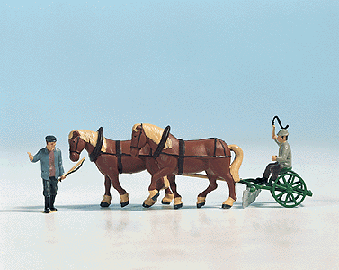 Workers -- Farmers w/Plow Horses