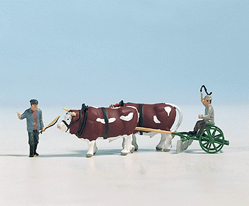 Workers -- Farmers w/Plow Oxen