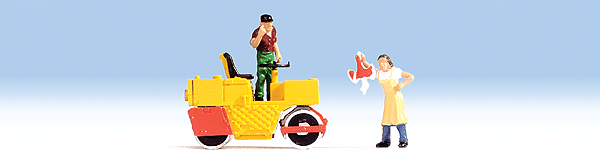 Tractor w/Figures -- Tandem Roller
