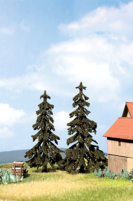 Trees -- Spruce - 4-23/32" 12cm, 5-1/8" 13cm pkg(2)