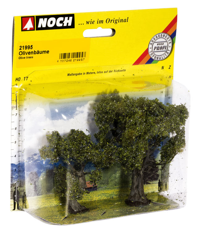 Olive Trees -- 1 Each: 2-3/8" 6cm Tall & 3-1/2" 9cm-2