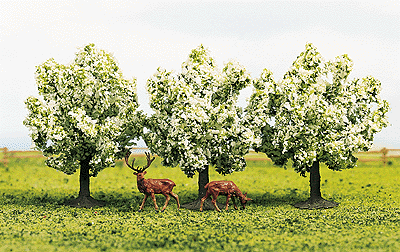 Trees -- Blossoming Fruit 1-13/16" 4.5cm pkg(3)