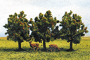 Trees -- Apple 1-13/16" 4.5cm pkg(3)