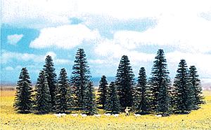 Fir Trees -- 2-3/8 - 5-7/8" 6 - 15cm pkg(25)