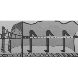 Tunnel Catenary Set -- Large - 7 Masts