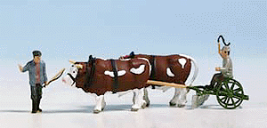 Workers -- Farmers w/Plow Oxen
