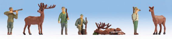 Hunters -- 4 Hunters, 3 Deer
