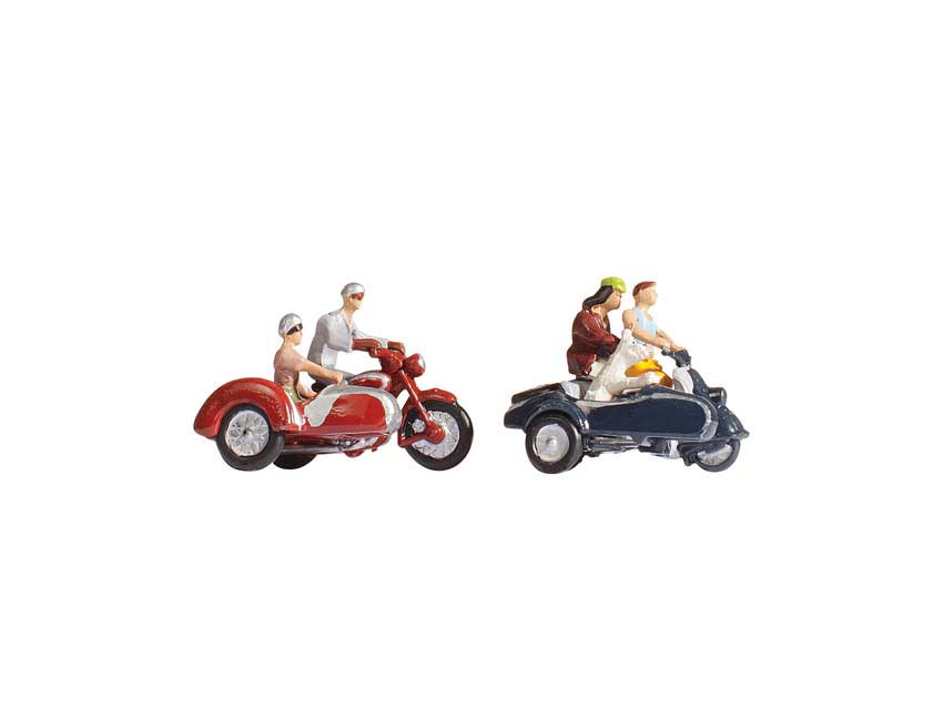 Motorcyclists/Motorbikers -- 3 People & 2 Bikes Set #2-2
