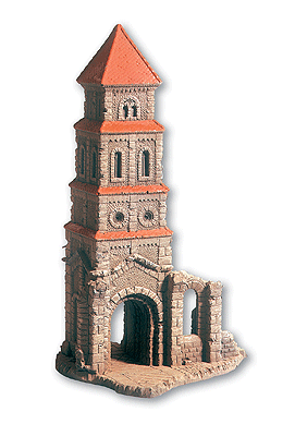 Church Steeple -- Molded Foam, 6-11/16 x 6-3/8 x 11" 17 x 16 x 28cm