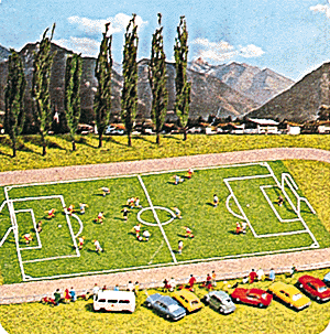Mini Scenes -- Soccer Field with Goals and Flags