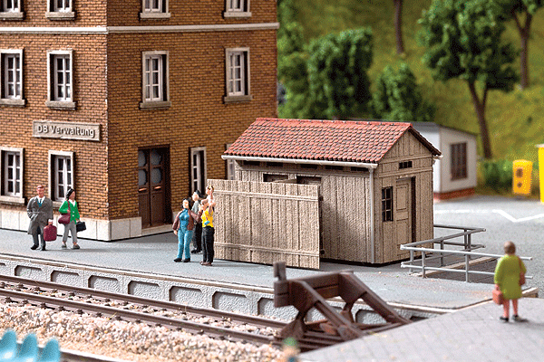 Tannau Wood Two-Hole Outhouse - Kit (Laser-Cut Wood) -- 2-3/8 x 2 x 1-5/8" 6.1 x 5 x 4.2cm