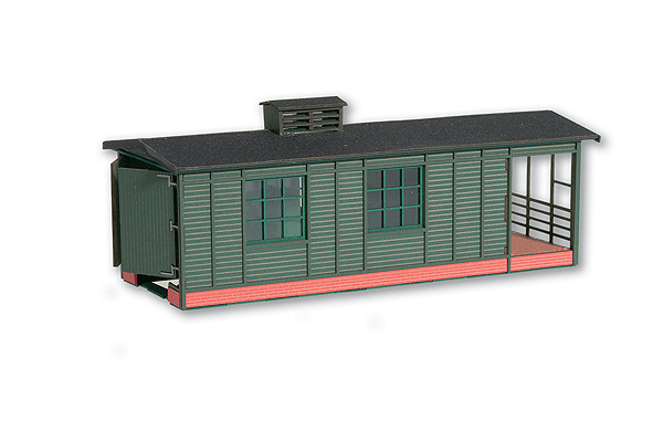 Kof Locomotive Shed - Kit -- 6-5/16 x 2-5/16 x 2-3/16" 16 x 5.8 x 5.5cm, Door Height: 1-7/8" 4.9cm