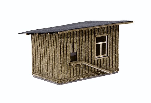Henhouse, Garden Shed And Hutch Laser-Cut Kit -- 5.5x3.8x3.1cm, 4x2.9x3.1cm, 3.1x1.4x2cm