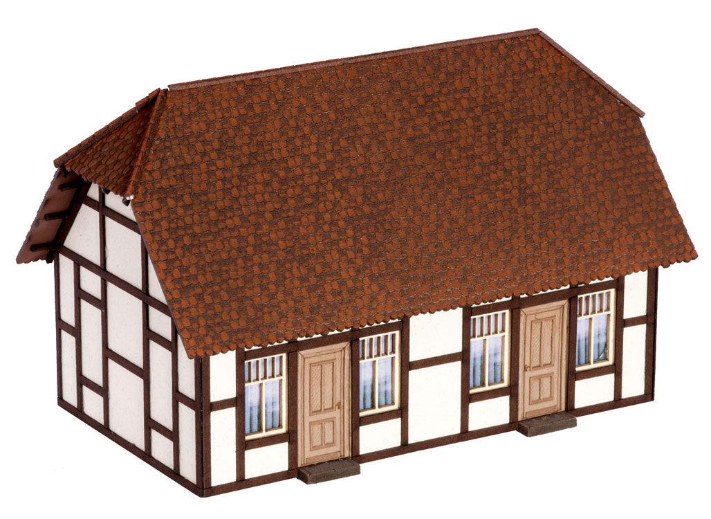 Hauser-Buhler Winery & Servants' House -- Laser-Cut Kit - Winery: 5-13/16 x 5-3/8 x 5-1/8" 14.8 x 13.7 x 3cm-3