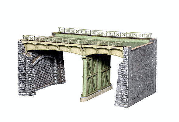 Laser-Cut Town Bridge System -- Double Track 19.8cm