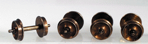 On2 Shoulder Axle Nickel Silver Wheelset -- 20"/110