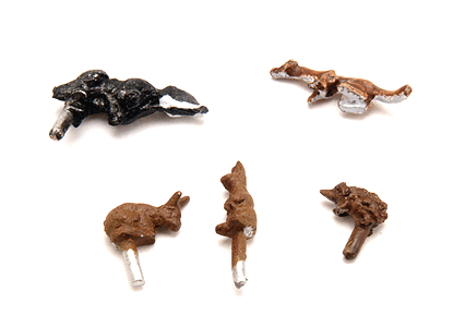 Animals (Painted) -- Assorted Wild Animals pkg(5)