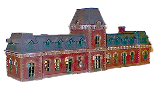 Menomonee Falls Depot -- 16-1/4 x 5 x 5-1/2" 40.6 x 12.5 x 13.7cm