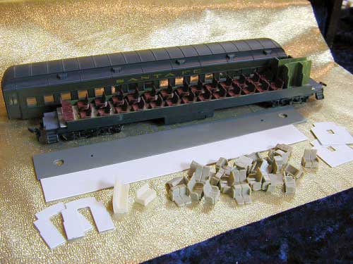 Athearn Heavyweight Coach Interior Kit