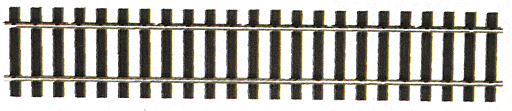 Code 75 Wooden Tie Flex Track - Streamline -- 36" 91.4cm Section