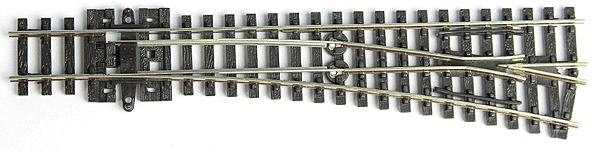 Code 80 Medium Radius #6 Turnout - Streamline -- Right Hand Electrofrog