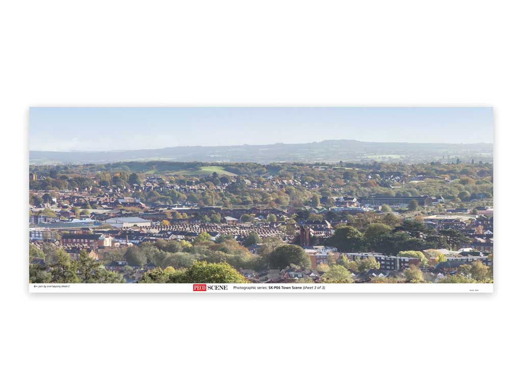 Backscene Photographic Background 95 x 13" 240 x 33.3cm -- Town Scene-3