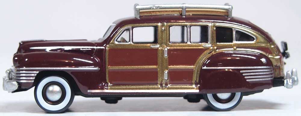 1942 Chrysler Town and Country Station Wagon - Assembled -- Regal Maroon Woody-2