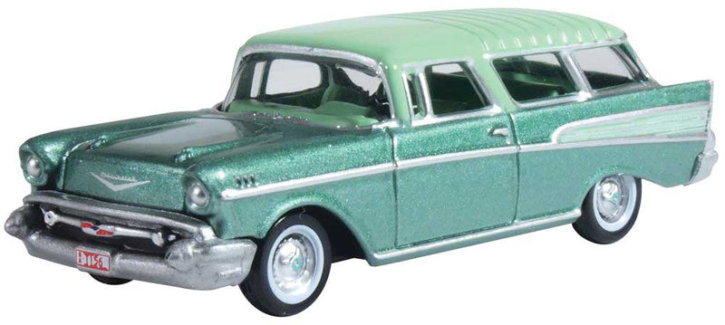 1957 Chevrolet Nomad 2 Door Station Wagon - Assembled -- Surf Green, Highland Green