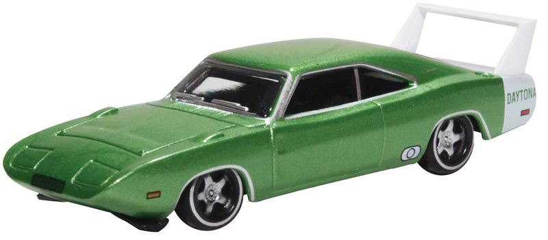 1969 Dodge Charger Daytona - Assembled -- Bright Green, White