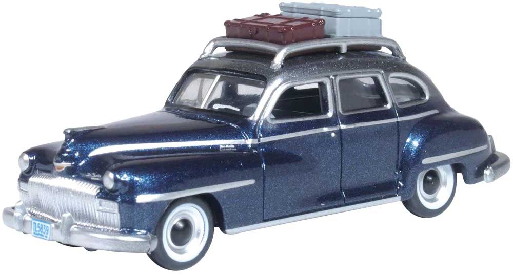 1946-1948 Desoto Suburban Sedan - Assembled -- Butterfly Blue, Crystal Gray-1