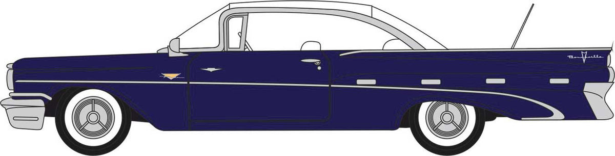 1959 Pontiac Bonneville - Assembled -- Metallic Concorde Blue, White