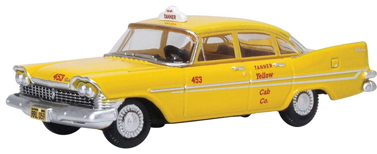 1959 Plymouth Belvedere Sedan - Assembled -- Tanner Yellow Cab Co. Southern California (yellow, red)