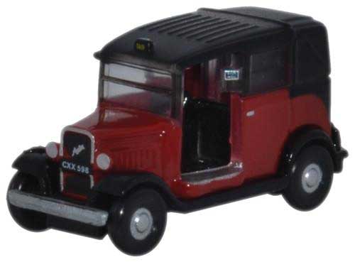 Austin Low Loader Taxi - Assembled -- Red, Black