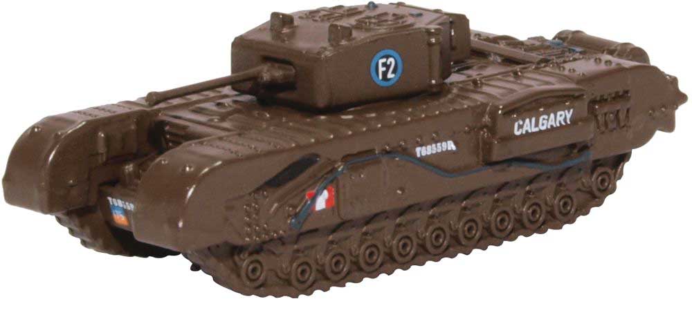 1942 Churchill Mk.III Tank - Assembled -- 1st Canadian Tank Brigade, Dieppe (green)